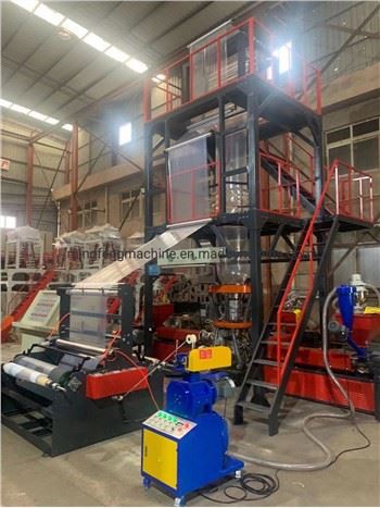 De mare viteză biodegradabile din plastic PE HDPE LDPE ABA Extruder Film suflare Machine (dublu-winder)